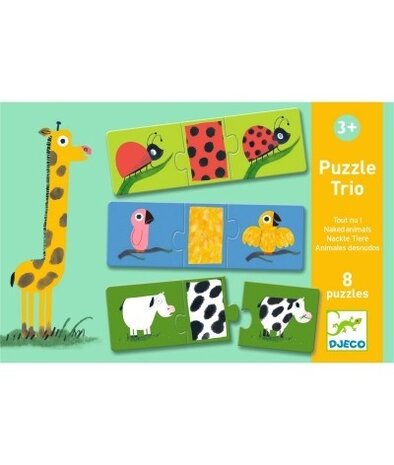 Djeco Puzzel Trio - Diertjes Djeco Puzzel Trio - Diertjes
