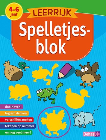 Deltas Leerrijk spelletjesblok 4-6 jaar Deltas Leerrijk spelletjesblok 4-6 jaar