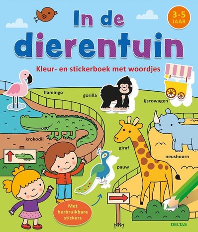 Deltas In de dierentuin Kleur en Stickerboek (3-5 jaar) Deltas In de dierentuin Kleur en Stickerboek (3-5 jaar)