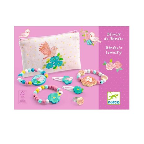 Djeco Etui met sieraden (rozig) Djeco Etui met sieraden (rozig)