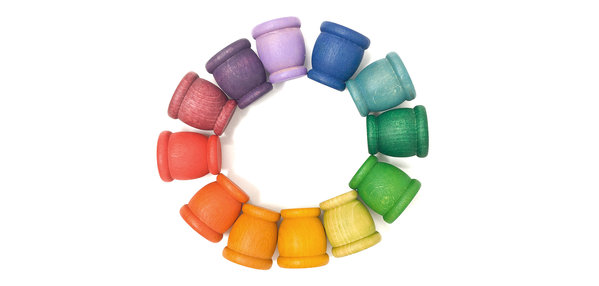 Grapat Houten Mates (bakjes) 12 stuks Grapat Houten Mates (bakjes) 12 stuks