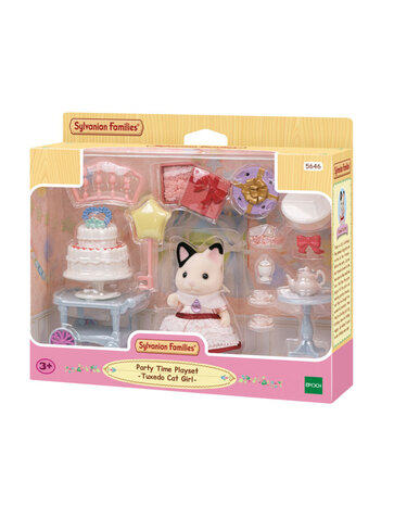 Sylvanian Families Feest Speelset - Tuxedo Kat Sylvanian Families Feest Speelset - Tuxedo Kat
