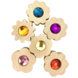 Papoose Toys Gem Counting Flowers 6 stuks Papoose Toys Gem Counting Flowers 6 stuks