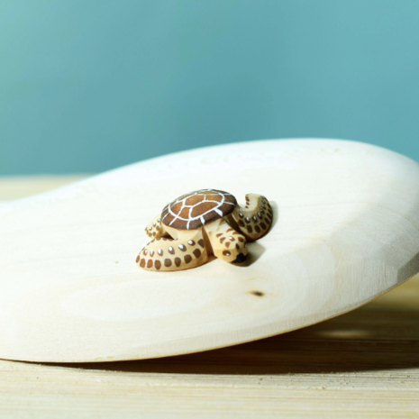 Bumbu Toys Houten Baby Schildpad Bruin Bumbu Toys Houten Baby Schildpad Bruin