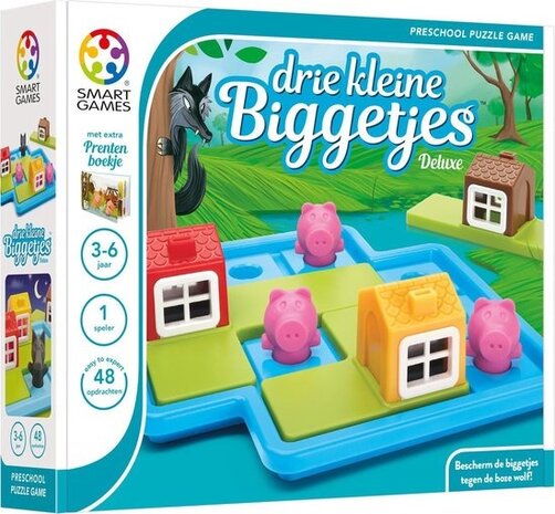 Smart Games Drie kleine Biggetjes Deluxe Smart Games Drie kleine Biggetjes Deluxe