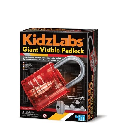 Kidz Lab Giant Visible Padlock Kidz Lab Giant Visible Padlock
