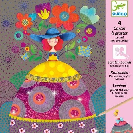 Djeco Kraskaarten Beauties' Ball Djeco Kraskaarten Beauties' Ball
