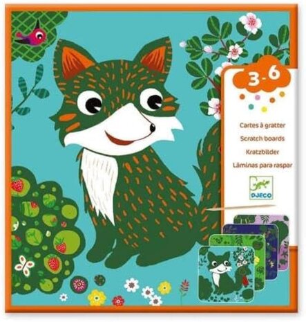 Djeco Kraskaarten Kleine Dieren Djeco Kraskaarten Kleine Dieren
