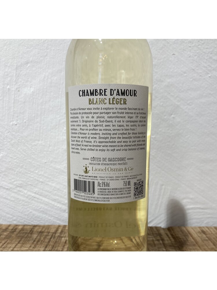 Lionel Osmin & Cie Chambre d'Amour 2025 Le Blanc Léger