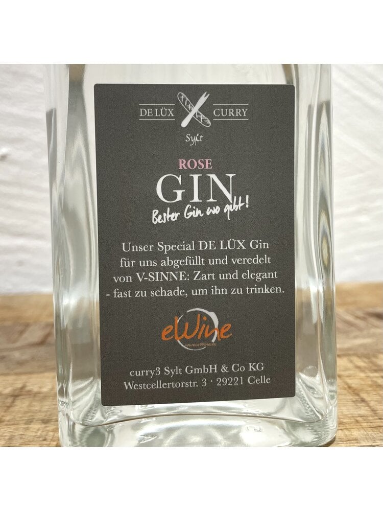 De Lüx Gin Pink Rose