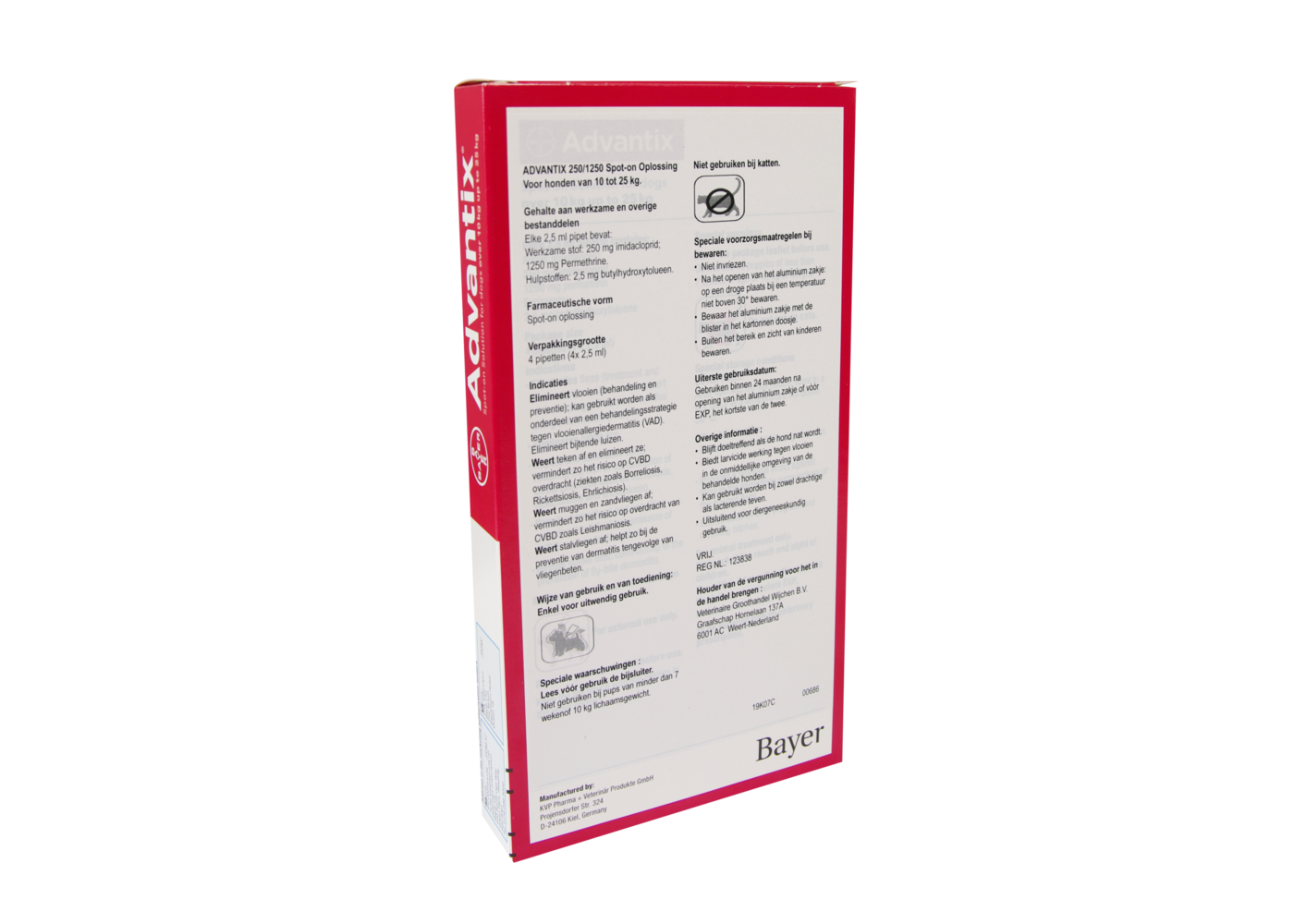 Advantix Advantix per cani 2.5 ml 4 pippets