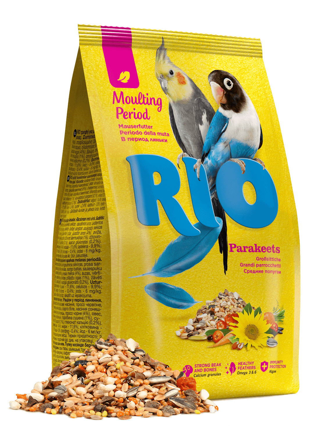 RIO RIO Aliments pour la pÃ©riode de mue des grandes perruches