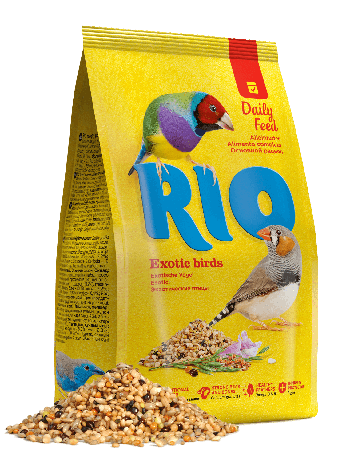 RIO RIO Aliments quotidiens minutieusement Ã©quilibrÃ©s pour les oiseaux exotiques