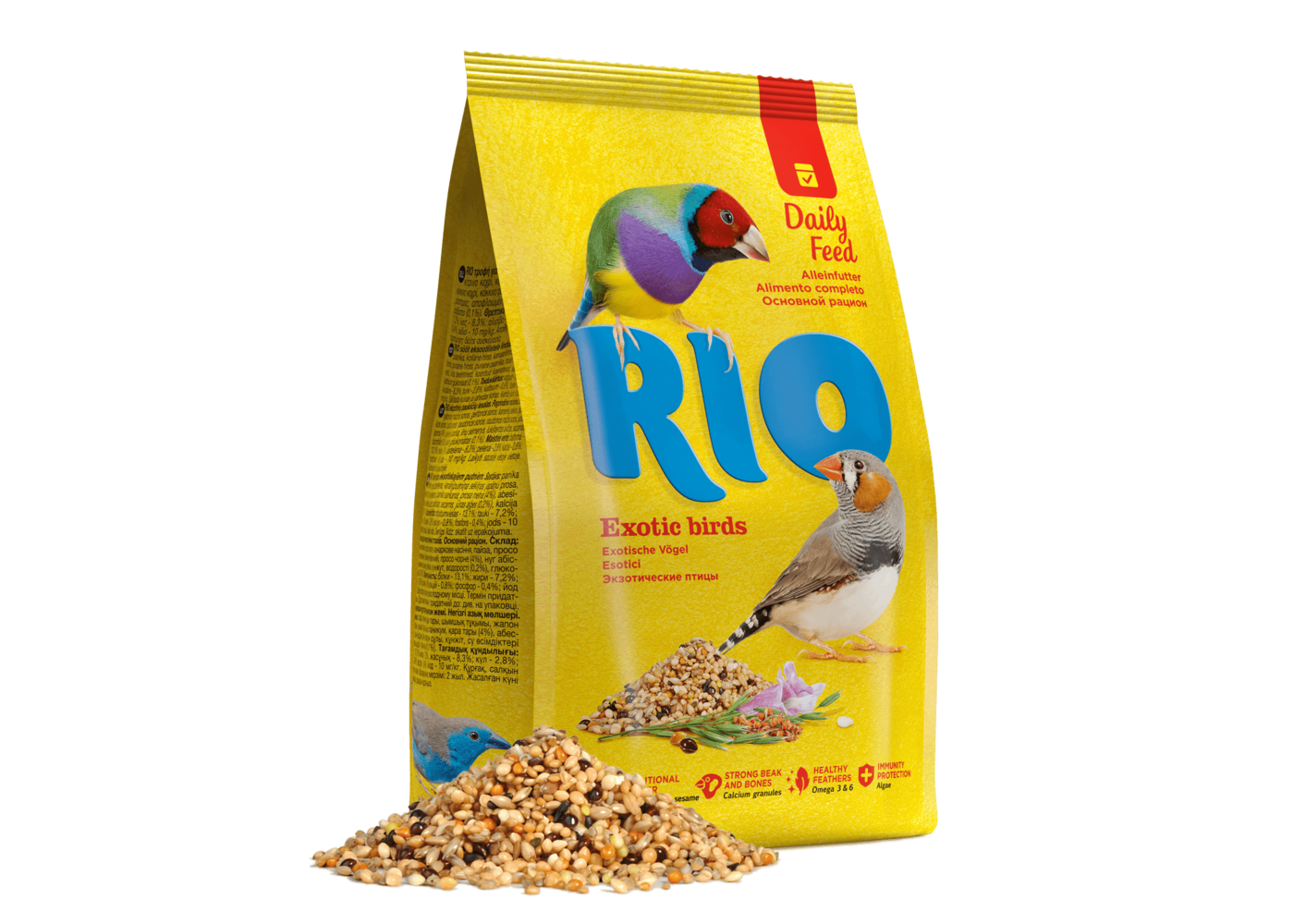 RIO RIO Aliments quotidiens minutieusement Ã©quilibrÃ©s pour les oiseaux exotiques