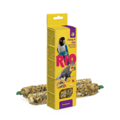 RIO RIO Bastoncini per cocorite con miele e noci, 2x75 g