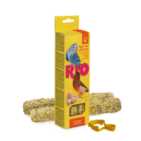 RIO RIO RIO Bastoni per tutti i tipi di uccelli con uova e conchiglie, 2x40 g