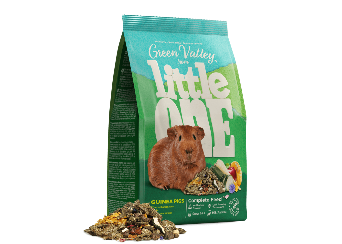 Little One Green Valley cibo per cavie, 750 g