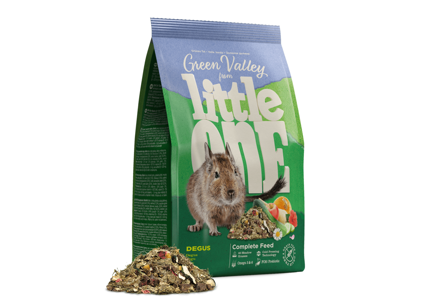 Little One Green Valley cibo per degus, 750 g