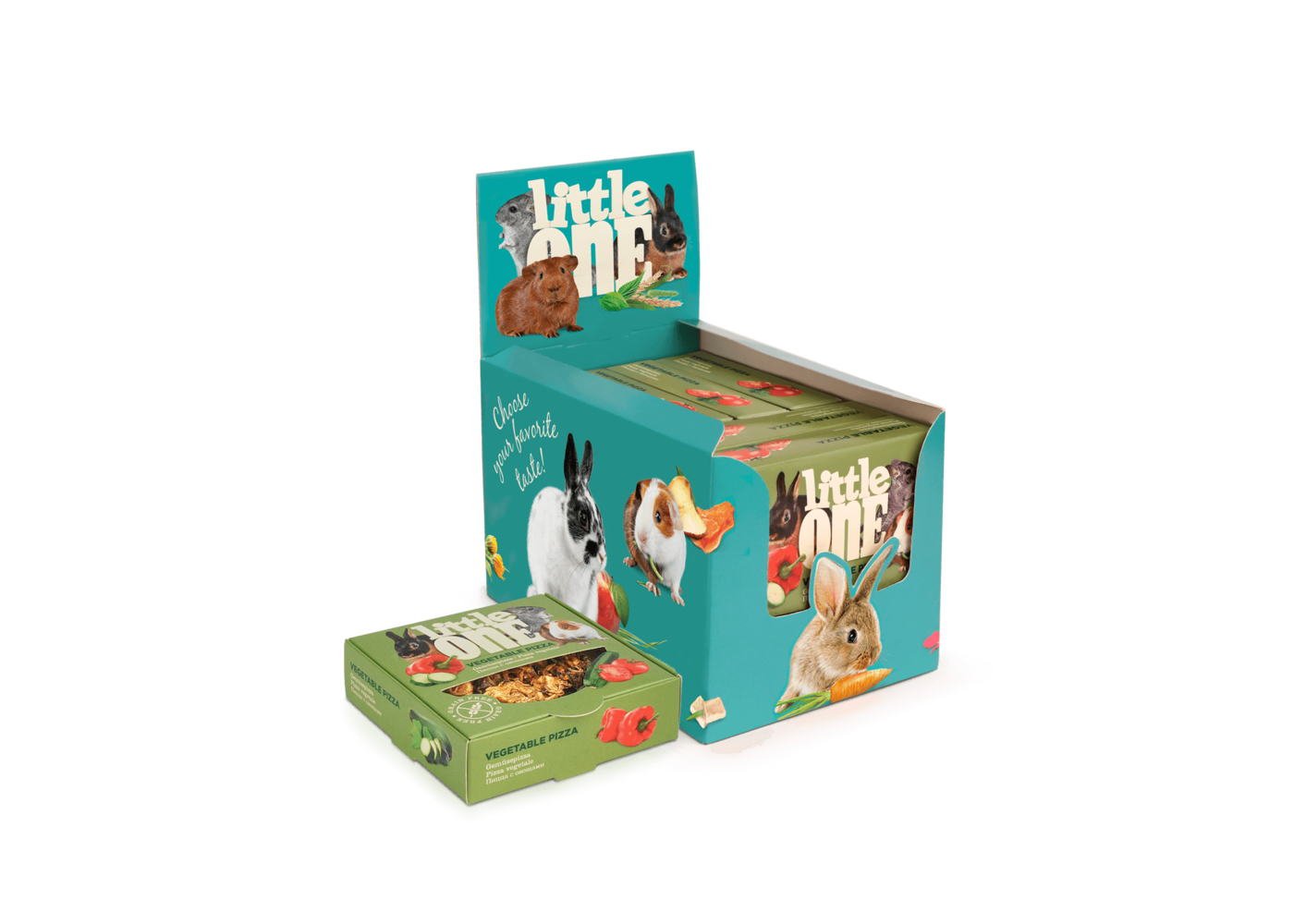 Little One pizza alle verdure, 6x55 g