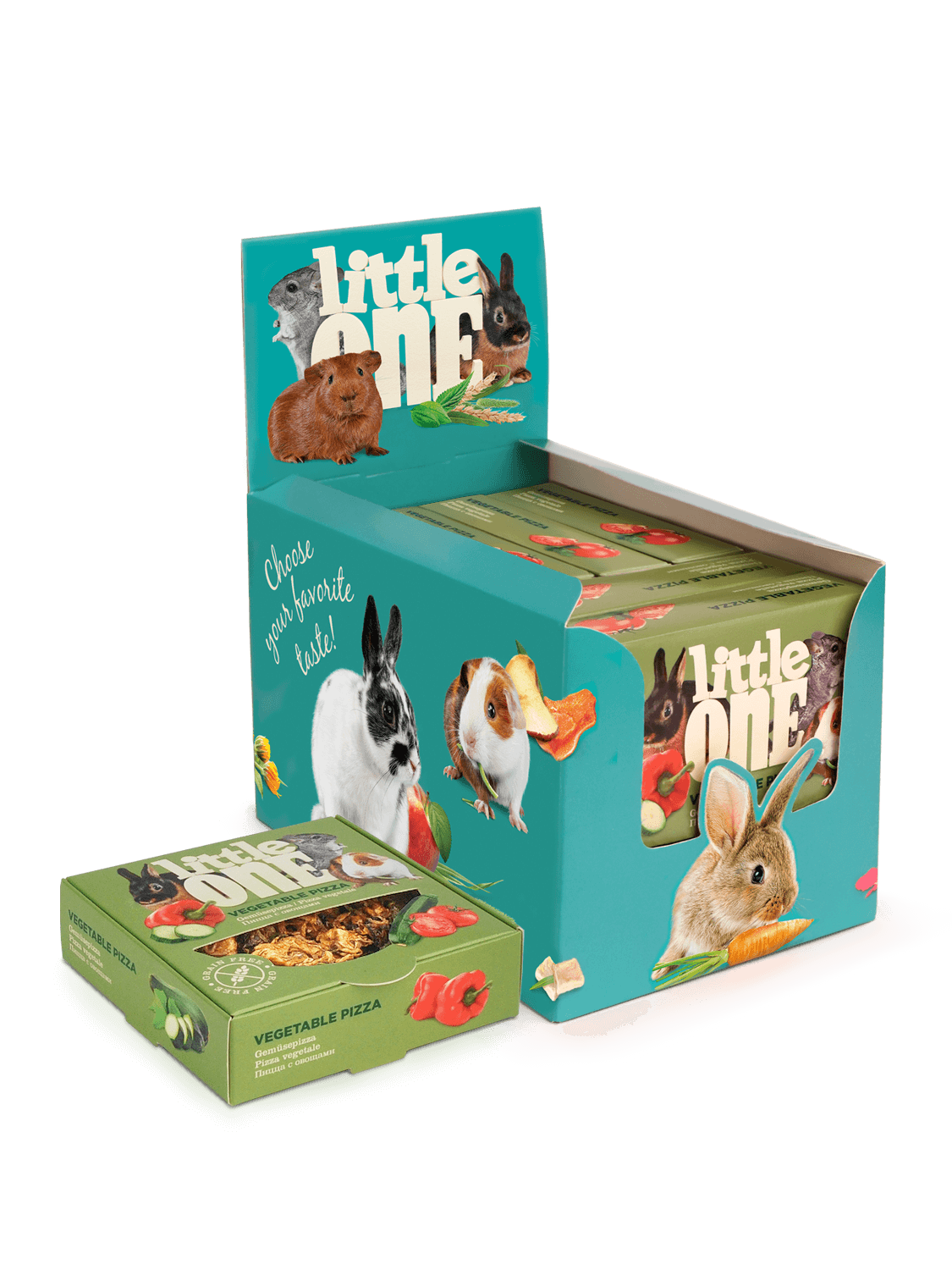 Little One pizza alle verdure, 6x55 g