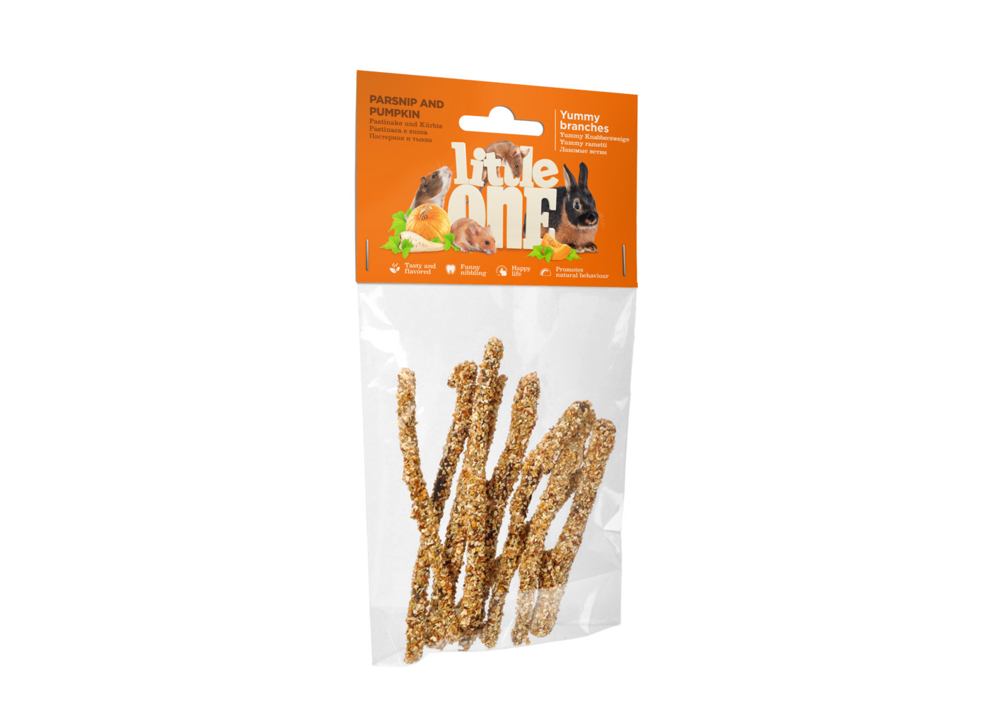Little One Yummy legno da rosicchiare con pastinaca e zucca, 35 g