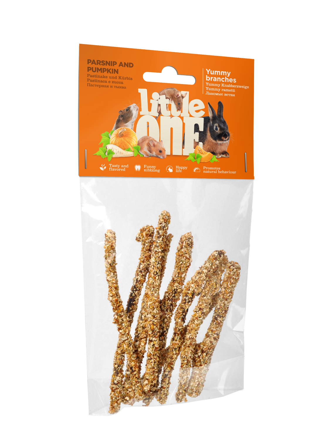 Little One Yummy legno da rosicchiare con pastinaca e zucca, 35 g