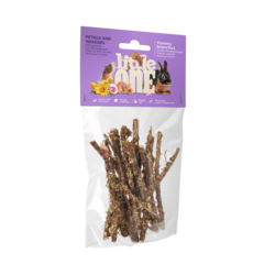 Little One Little One Yummy legno da rosicchiare con petali ed erbe, 35 g