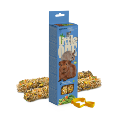 Little One Little One stecche da sgranocchiare per cavie, conigli e cincillà con verdure, 2x60 g