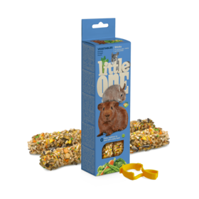 Little One Little One stecche da sgranocchiare per cavie, conigli e cincillà con verdure, 2x60 g