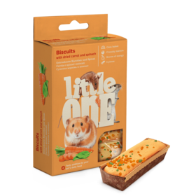 Little One Kekse Mit Getrockneten Karotten Und Spinat Für Kleintiere, 5x7 g