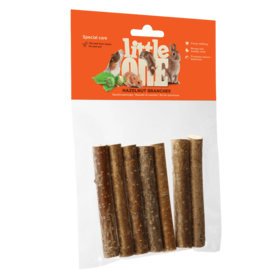 Little One Little One Gnaw legno rami di nocciolo, 7 psc