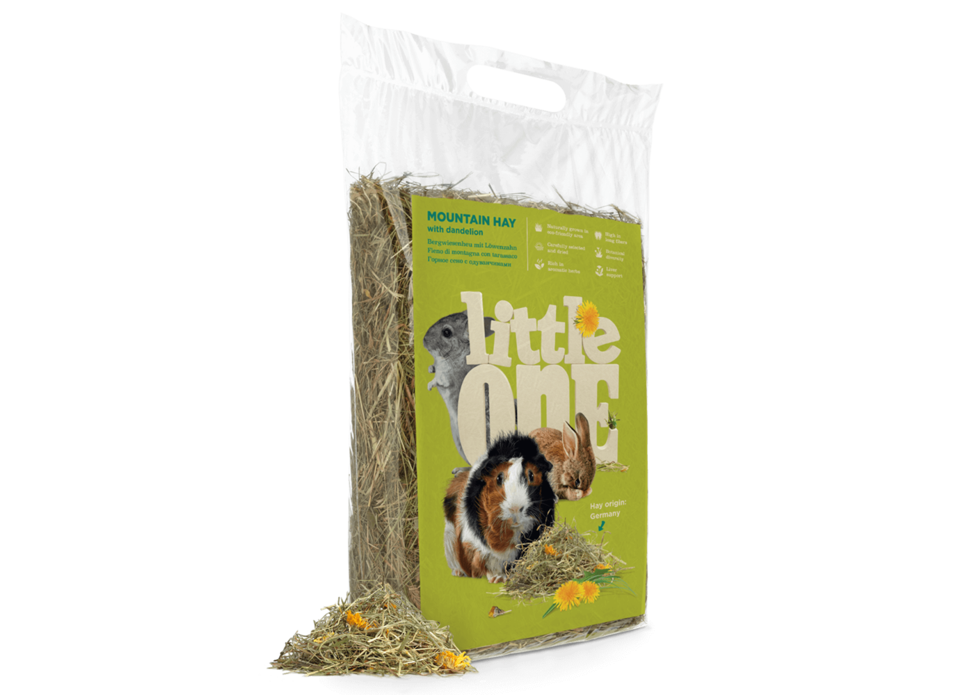 Little One fieno di montagna con dente di leone, 400 g