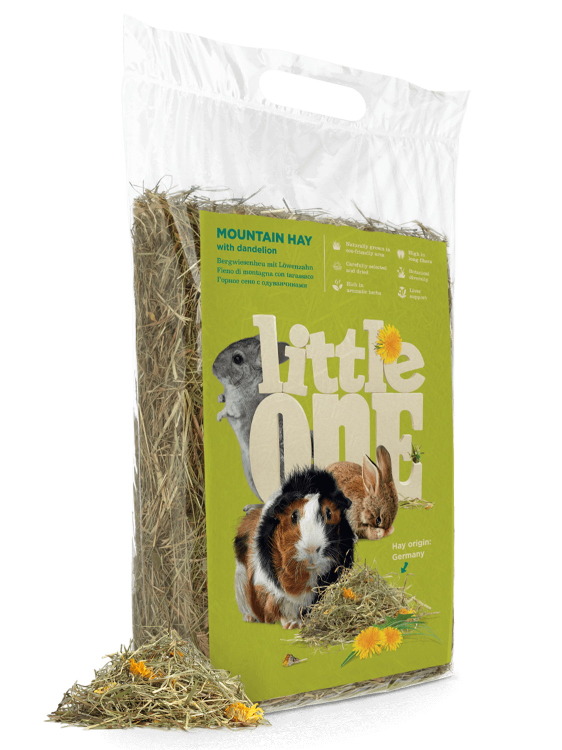 Little One fieno di montagna con dente di leone, 400 g