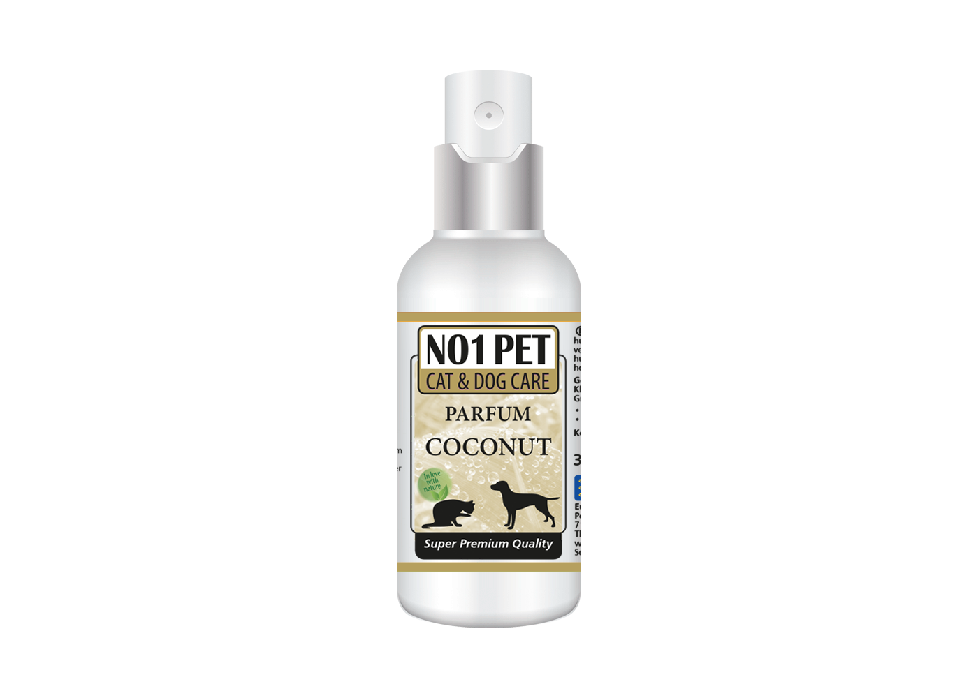 No1-pet Coconut Parfum, alcohol-free