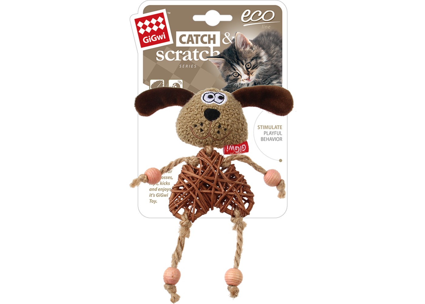 GiGwi  ECO LINE Legno con erba-gatta per cani