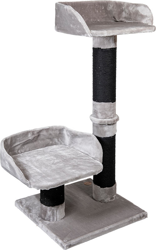 Jack & Vanilla Jack & Vanilla Scratch Post Alice Gray-Black-60x60x130cm