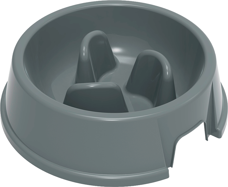 Jack & Vanilla PLASTICS Stella Slow Feed Alimentatore Grigio