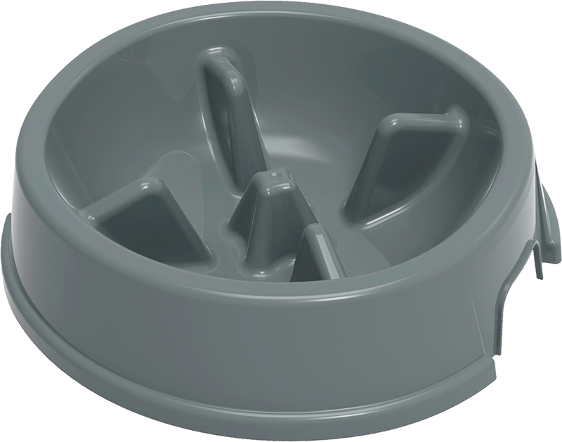 Jack & Vanilla PLASTICS Stella Slow Feed Alimentatore Grigio