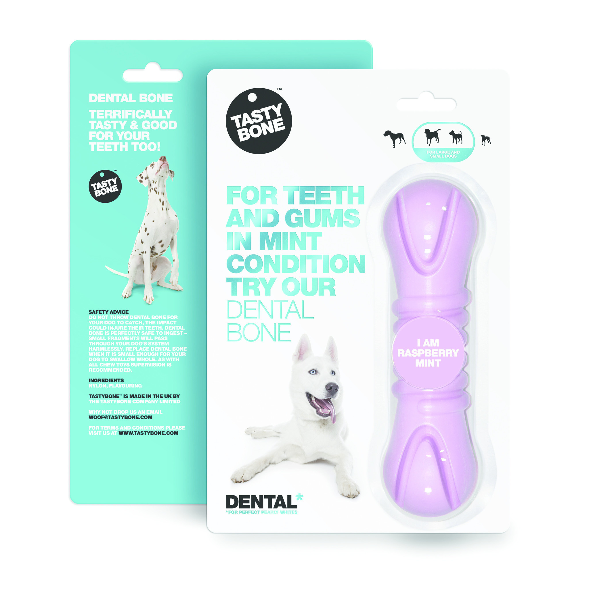 Tasty Bone Dental Bone - Raspberry & Mint