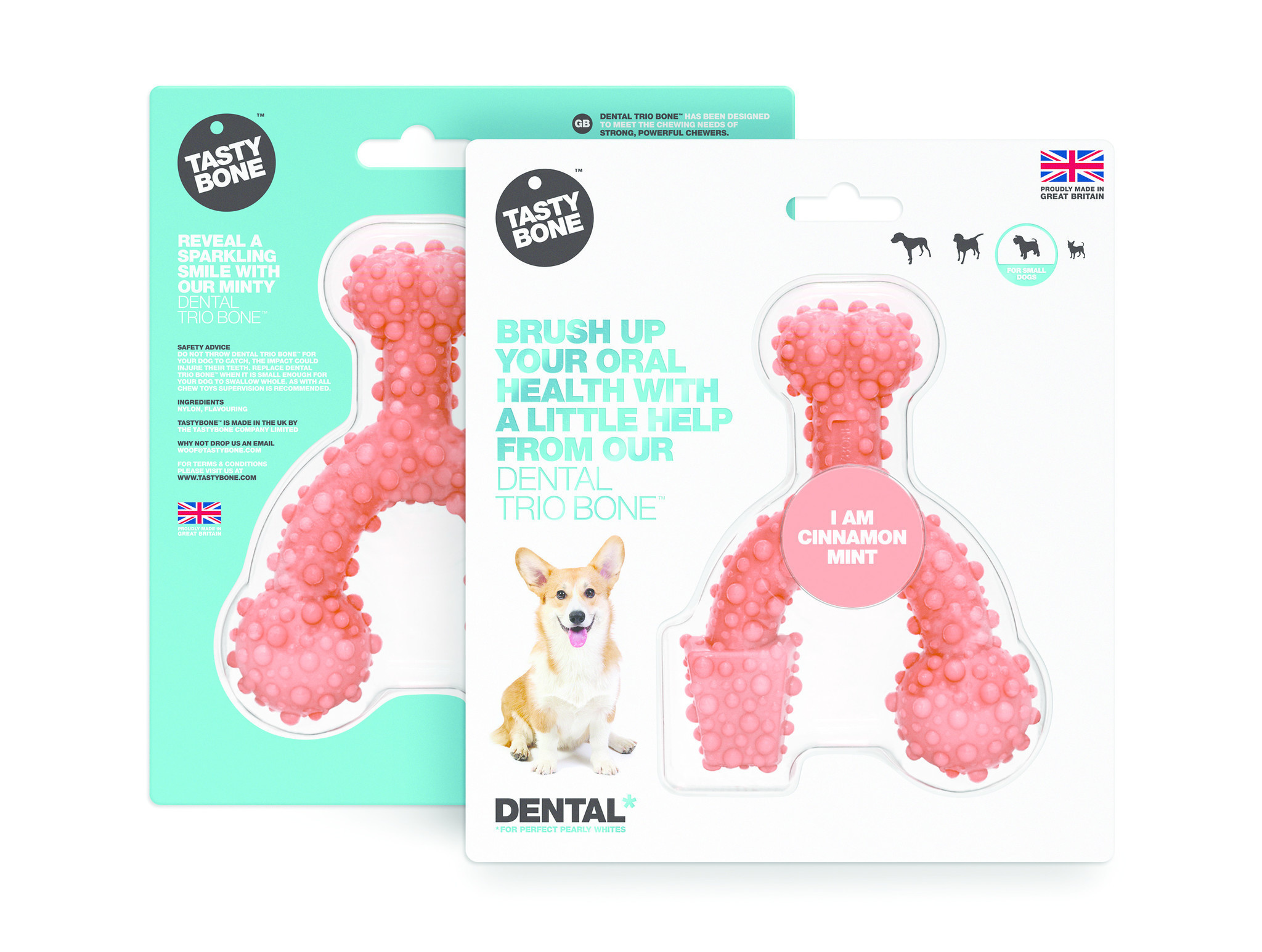 Tasty Bone Dental Trio Bone - Cannella e menta piccolo