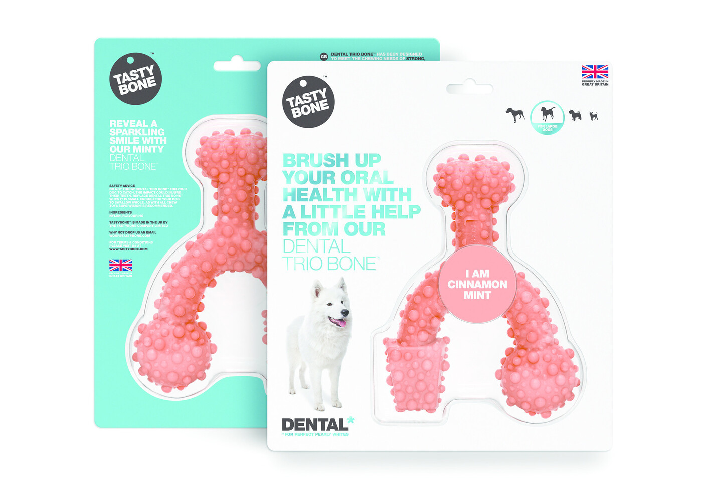 Tasty Bone Trio Dental Bone - Cannella e Menta Large