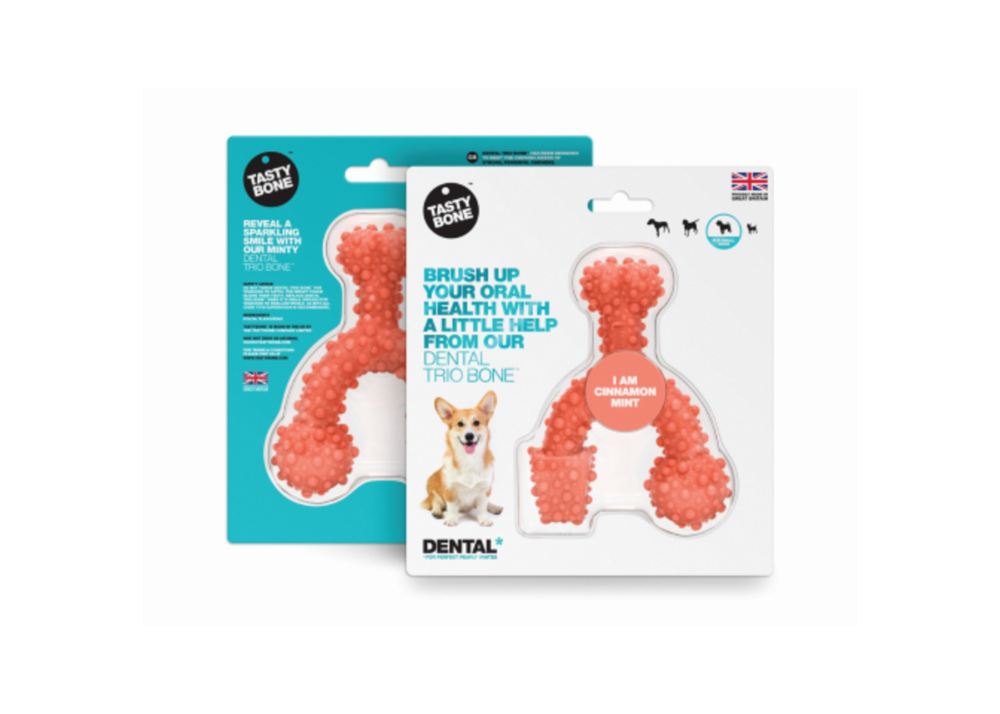 Tasty Bone Osso Trio dentale - Cannella Large