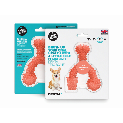 Tasty Bone Osso Trio dentale - Cannella Large