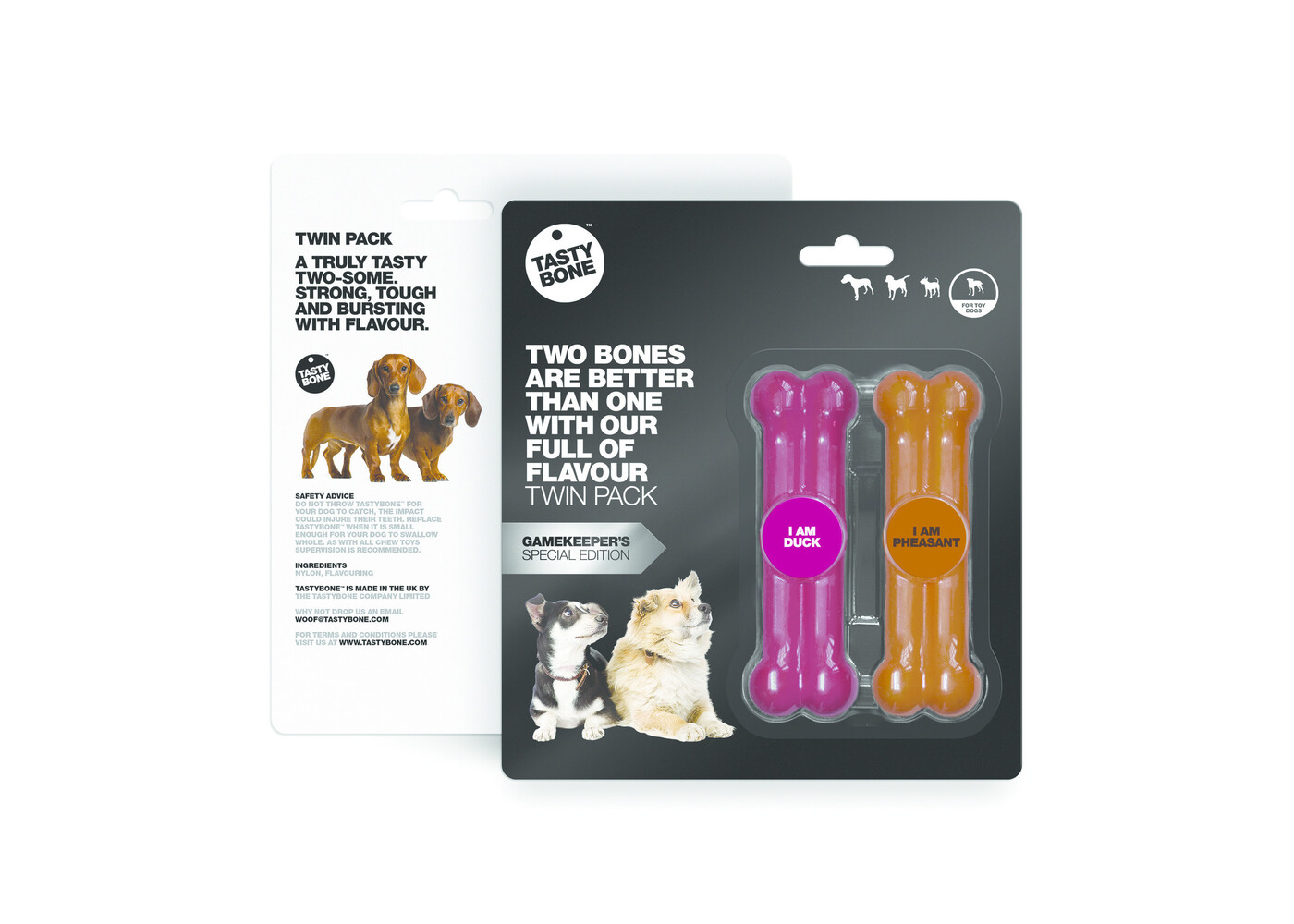 Tasty Bone Twinpack Jeu - Duck & Pheasant Tiny
