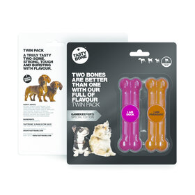 Tasty Bone Jouet Twinpack Jeu - Duck & Pheasant