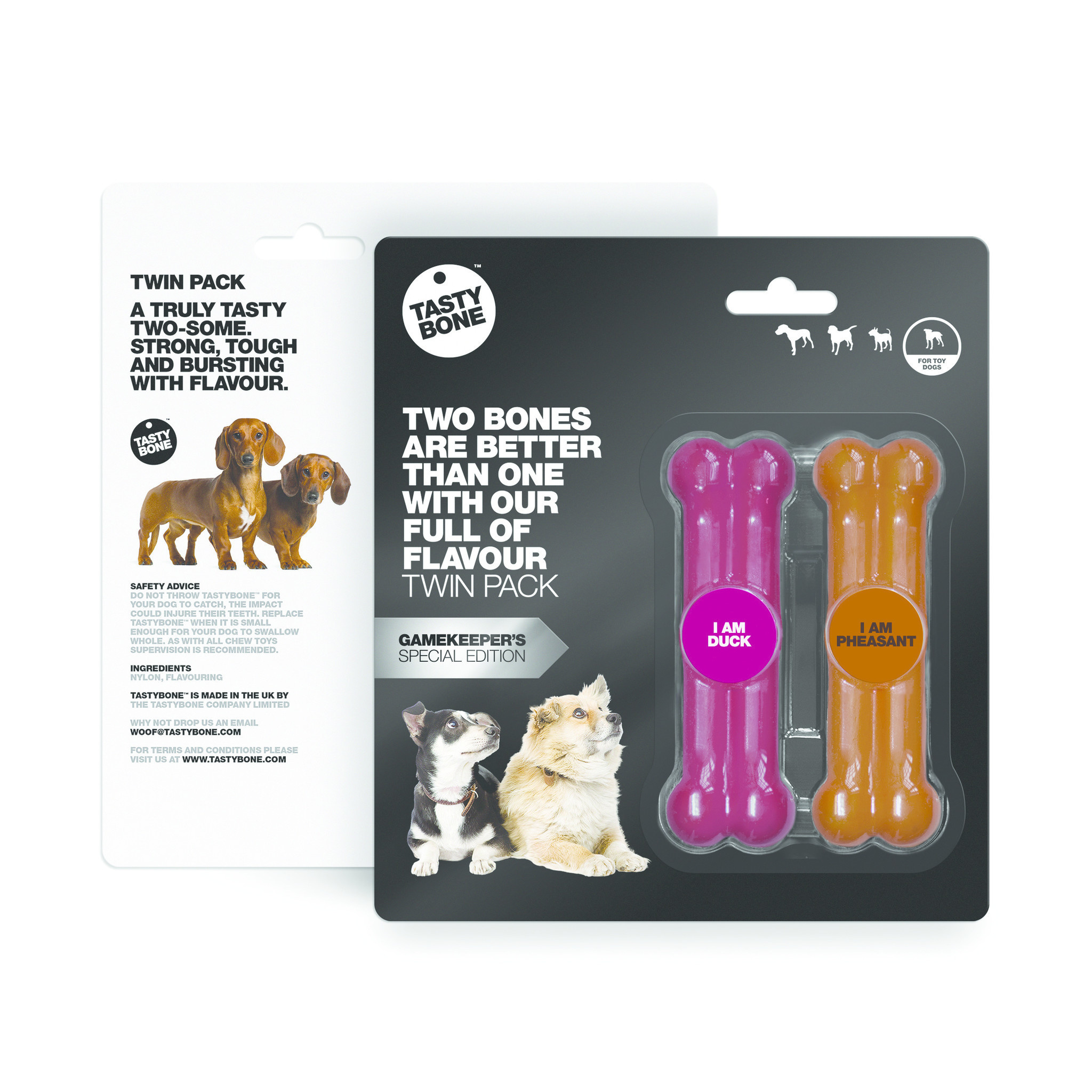 Tasty Bone Twinpack Jeu - Duck & Pheasant Tiny