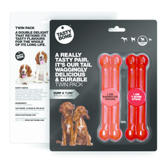 Tasty Bone Twinpack Surf & Turf - Gambero al barbecue e bistecca T-Bone