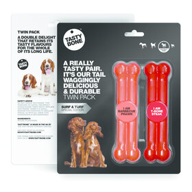 Tasty Bone Twinpack Surf & Turf - Gambero al barbecue e bistecca T-Bone