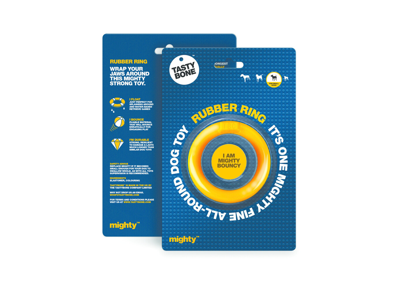 Tasty Bone Mighty Rubber Ring piccolo