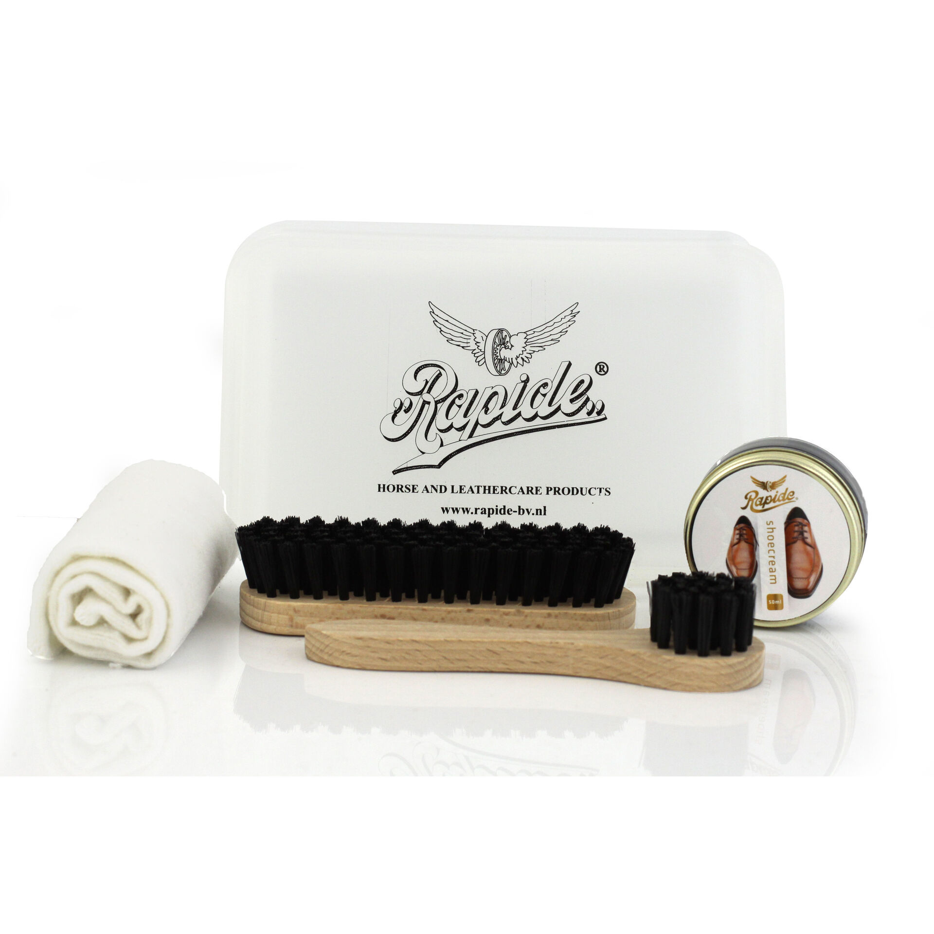 Rapide Shoe polish kit black